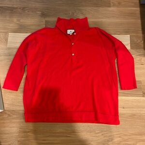 Tuckernuck oversized knit collared shirt